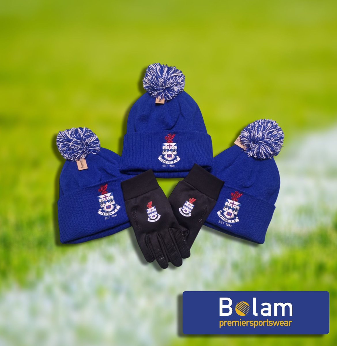 bolamsportswear's tweet photo. Check out this order for @jarrow_fc complete with both embroidered and printed club badges! 

#embroidery #embroideryservices #printing #printingservices #winterhats https://t.co/SGKGOCgYc0