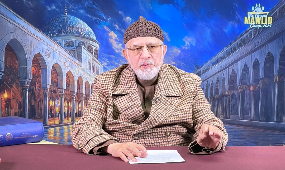 TahirulQadri's tweet photo. Shaykh-ul-Islam Dr. Muhammad Tahir-ul-Qadri graced the spiritual session on the second day of the Grand Mawlid Camp UK.

He congratulated Shaykh Hammad Mustafa al-Madani al-Qadri for delivering heartfelt, transformative, and spiritually uplifting lectures during the camp. Shaykh-ul-Islam emphasized that this Grand Mawlid Camp is specifically for the youth, offering them a unique opportunity to enlighten their minds, deepen their spirituality, and renew their commitment to the path of righteousness. It provides a platform for self-purification and spiritual empowerment, enabling participants to strengthen their hearts, minds, and souls in their journey toward overcoming the lower self.

He extended heartfelt congratulations to the President of MQI UK, Syed Ali Abbas Bukhari, as well as all regional presidents, general secretaries, Minhajian scholars, and the dedicated management teams of Minhaj-ul-Quran across various regions. Their collective efforts, commitment, and hard work have made this inspiring three-day camp a monumental success. 

Shaykh-ul-Islam also prayed for their continued strength and divine guidance in their mission to uphold and advance Allah's Deen.

Special recognition was given to the MWF Team, including Faisal Hussain and Adnan Sohail, along with Mubeen Hussain, Haris Khan, Humayoun Farooq, Adil Khan, Hafiz Ahmad Shabbir, Hafiz Ahmad Raza, Faizan Tahir, Hassan Raza, Saad Farooq, Huzaifa Yamani, and the MMG team for their exceptional contributions in organizing the camp. Shaykh-ul-Islam further congratulated the participants and their parents for their dedication and commitment to this spiritual journey.

#GrandMawlidCampUK #YouthSpirituality #MQI #SelfPurification #SpiritualEmpowerment #ShaykhHammadMustafa #ShaykhulIslam @HammadQadriMQI