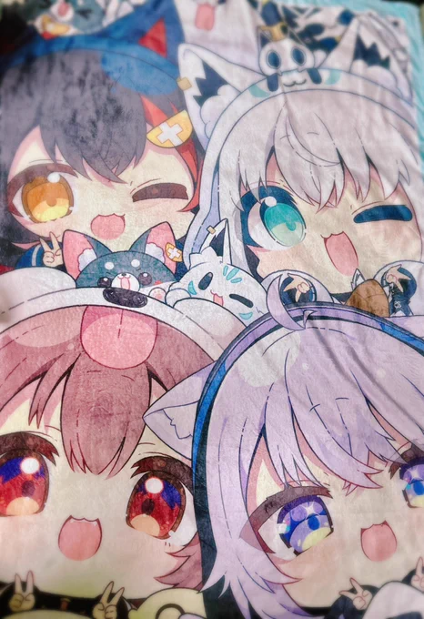 ゲマズブランケットこんなかんじです…!(でかくてうま撮れない)3期生はまた後日! 