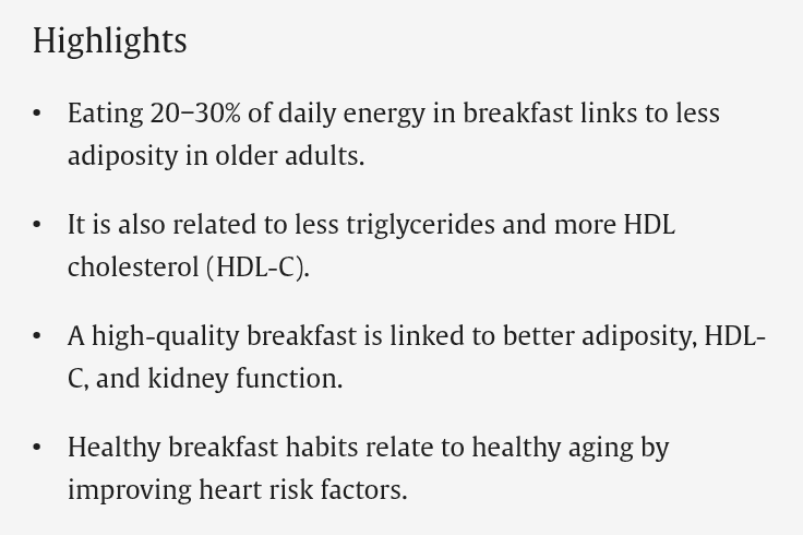 JuhanaHarju's tweet photo. Breakfast energy intake and dietary quality and trajectories of cardiometabolic risk factors in older adults #Predimed #PredimedPlus
https://t.co/h205740jCG https://t.co/x3s7udQXwI