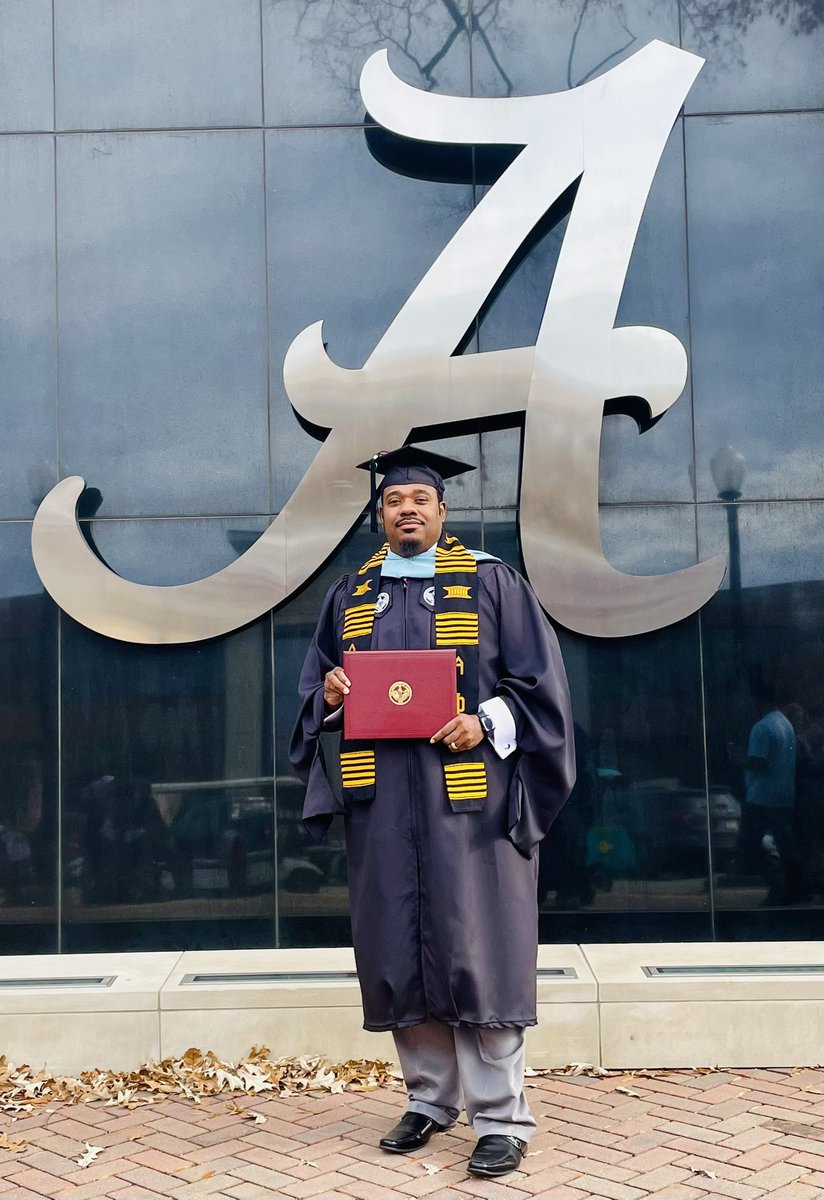 MrR_K_G's tweet photo. Another degree COLDER 🧊 yet still moving ONWARD and UPWARD! 🤙🏾
B.S. ☑️
M.Ed. ☑️
Ed.S. ☑️
Ed.D. loading…
…but most of all, we GRADUATE!
#APA1906Network #AlphaSouth #AlphaBama #MenOfDistinction https://t.co/k4ZxKj8YvI
