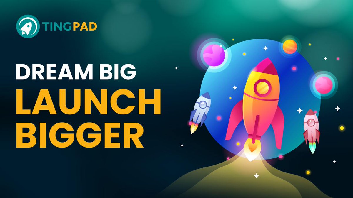 TingPadCrypto's tweet photo. TingPad: The Launchpad for Potential Blockchain Projects
TingPad is a Launchpad platform on the TingEco ecosystem, designed to support promising blockchain startups, helping them kickstart successfully and connect with investors.
Join TingPad today!
#TingPad #Launchpad https://t.co/BGKJjR6hBm