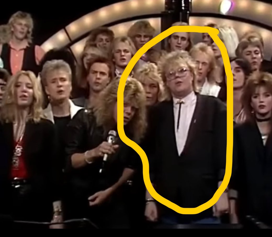 Hej Twitter. Swedish metal Aid 1985 - är det NÅGON som vet vem detta är?