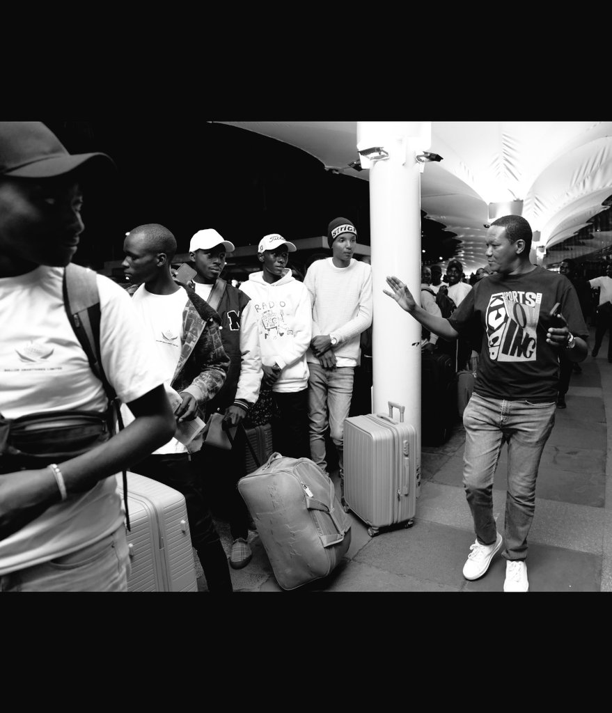 When you take PRIDE in exporting university graduates as CHEAP LABOUR on SLAVE WAGES to Middle Eastern countries because you have nothing for them at home...then you know your are doomed...look at the anxiety on the faces of these young men...This is too cruel! How can Mutua