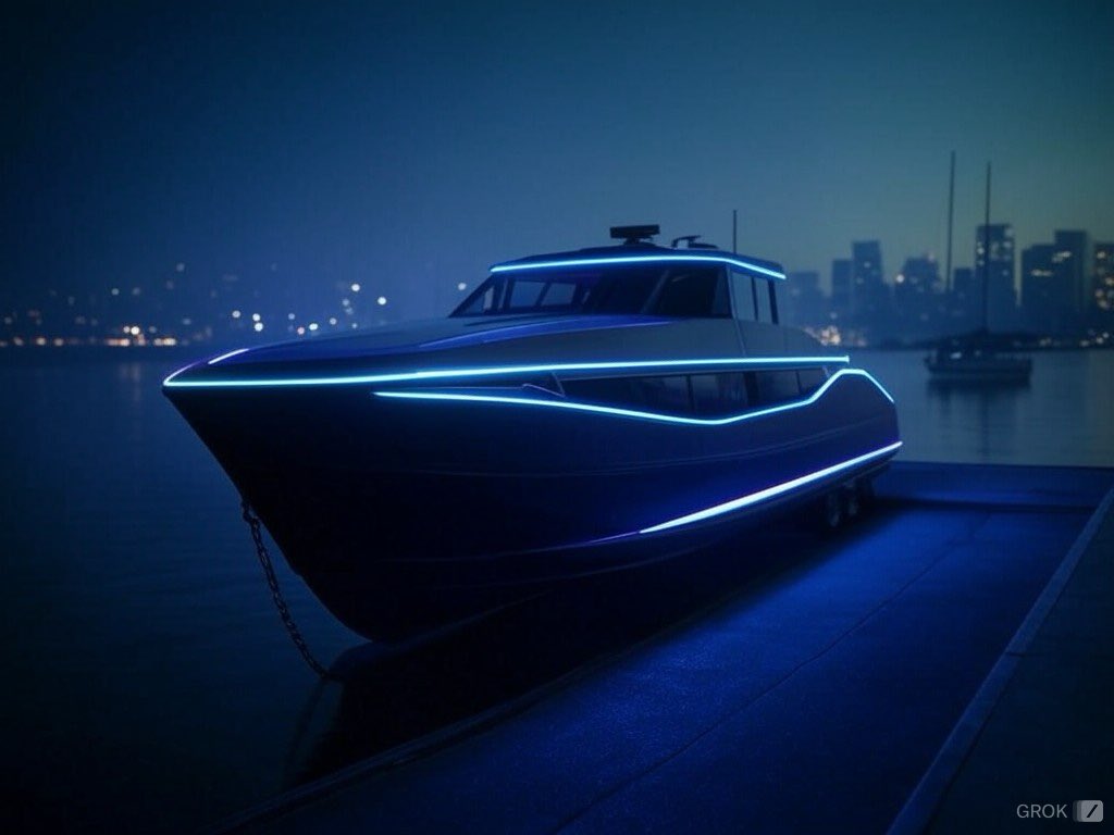 Toomeyy's tweet photo. Had a dream that i went halfsies on a cyberboat with my buddy. I was a fantastic boat. Then I woke up. #Tesla #CyberBoat #Dream https://t.co/oCae4M03q5