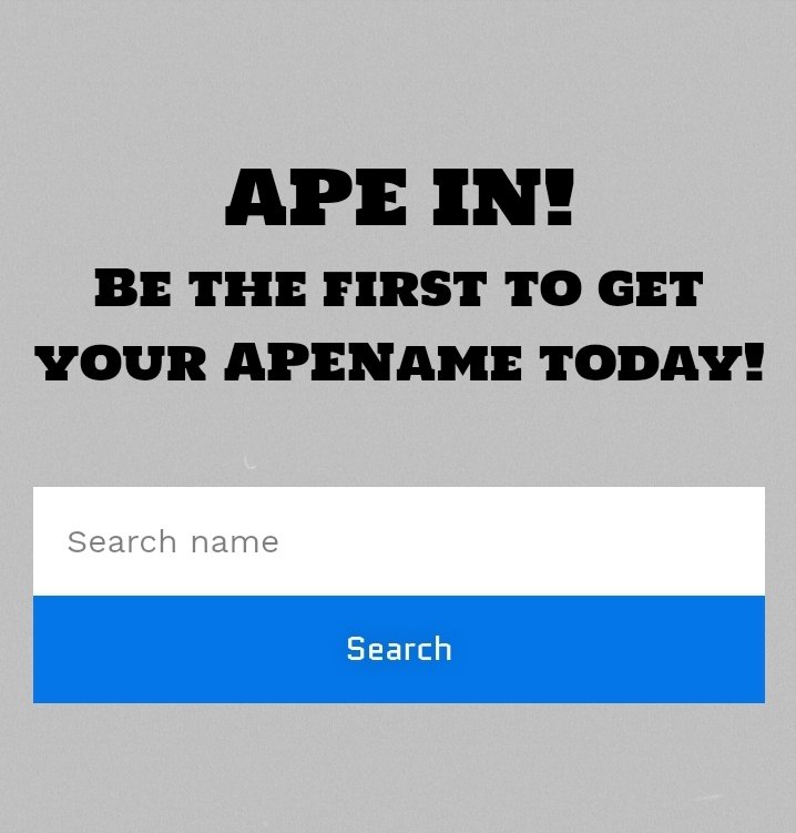 Kingsleykart's tweet photo. Claim your unique digital name today Search, secure, and start building your online identity with ApeCoin. https://t.co/vE3SBL1MVu