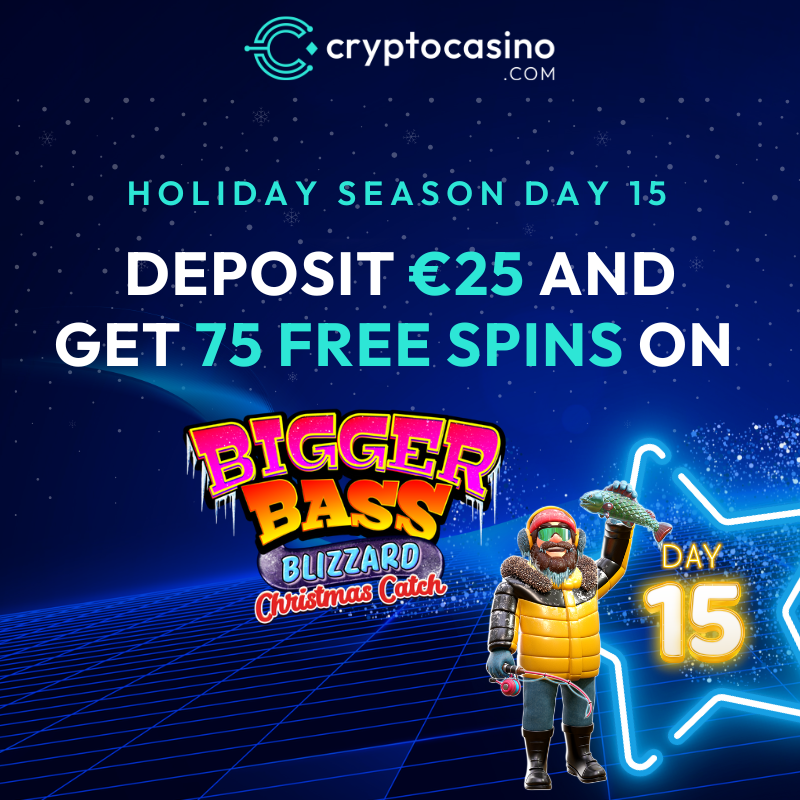 CryptoCasino's tweet image. 🎅Holiday Season Day 15 at CryptoCasino.com 

🎁 Deposit now and dive into the holiday cheer with endless excitement, spin in style and make the season unforgettable! 

#BONUS #FreeSpins #cryptocurrency