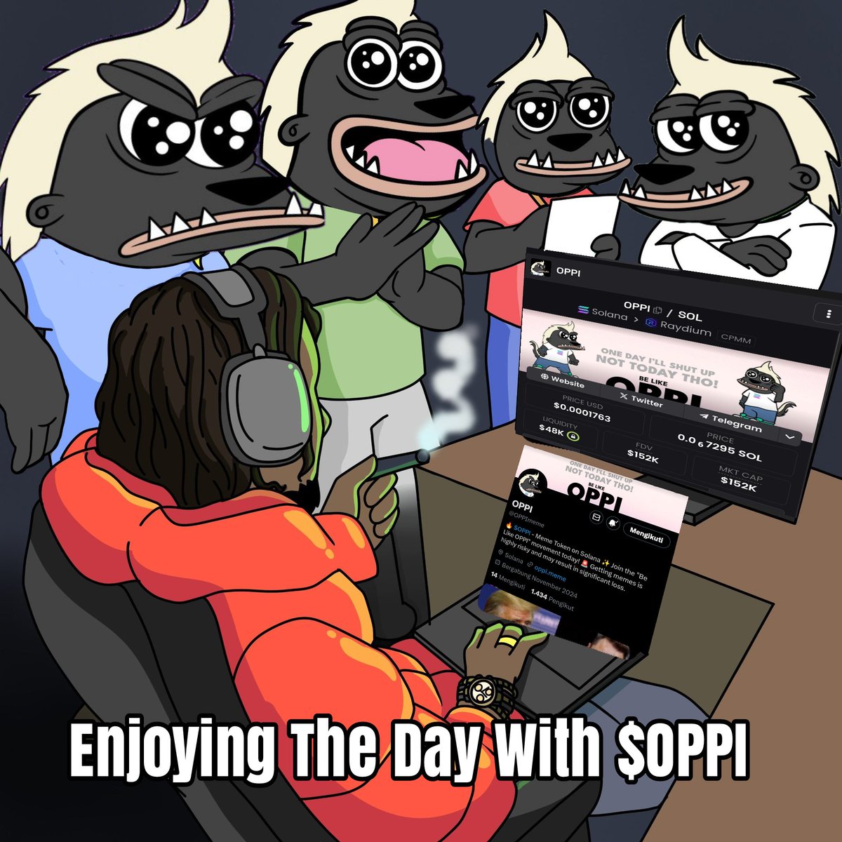 maxxxvilo's tweet photo. ENJOYING DAY WITH OPPI

A5vDFYqN42fzEKpf6XVFqWn6dMWRcK1RnLK8rbWiCBeD
@oppimeme  #OPPImeme https://t.co/r2Aw7sEGp6
