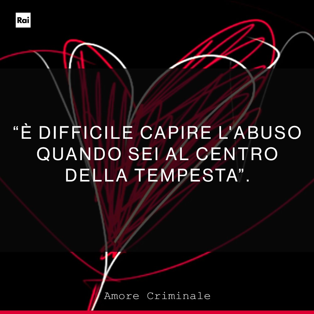 Non sempre è facile capire le dinamiche di violenza.

La storia di Alessandra ad #AmoreCriminale martedì alle 21:20 su #Rai3