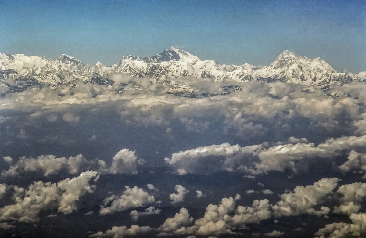 mikespencerpics's tweet image. Only Everest from an aircraft cockpit!
Because I'd won a photo comp I was invited by the Captain to take a photo from the cockpit.
On film, and through thick glass,  so quality a bit....
But I kind of like the retro look
#Everest #cockpitview #BlessedAndGrateful