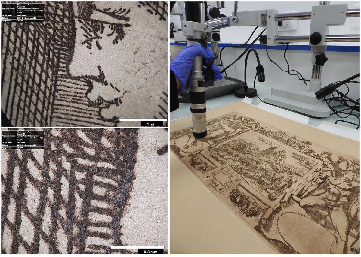 #calendrierdelavent #1jour1projet J15 : EstBleau Analyses des encres des Estampes réalisées à FontaineBleau et à Paris au 16e siècle (1540- 1570). d’identifier les pigments employés pour l’impression des estampes. <a href="/laBnF/">La Bibliothèque nationale de France</a> <a href="/c2rmf/">C2RMF</a>  sciences-patrimoine.org/projet/estblea…