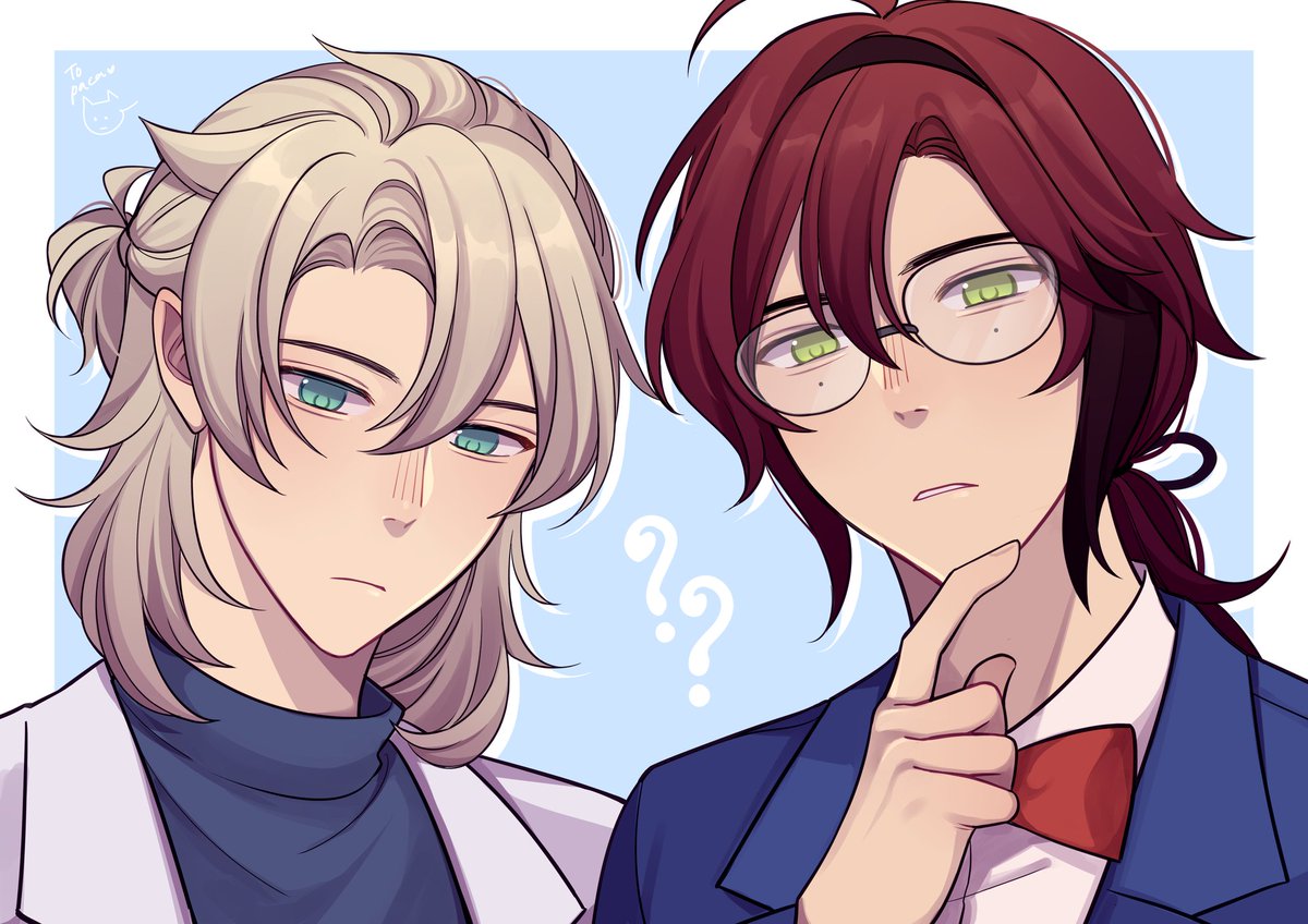 my part of an art trade with <a href="/owpaca/">paca 🦙</a> !! so sorry for the long wait 🥹🥹 i had fun drawing these two i hope you like it 🫶🫶🫶