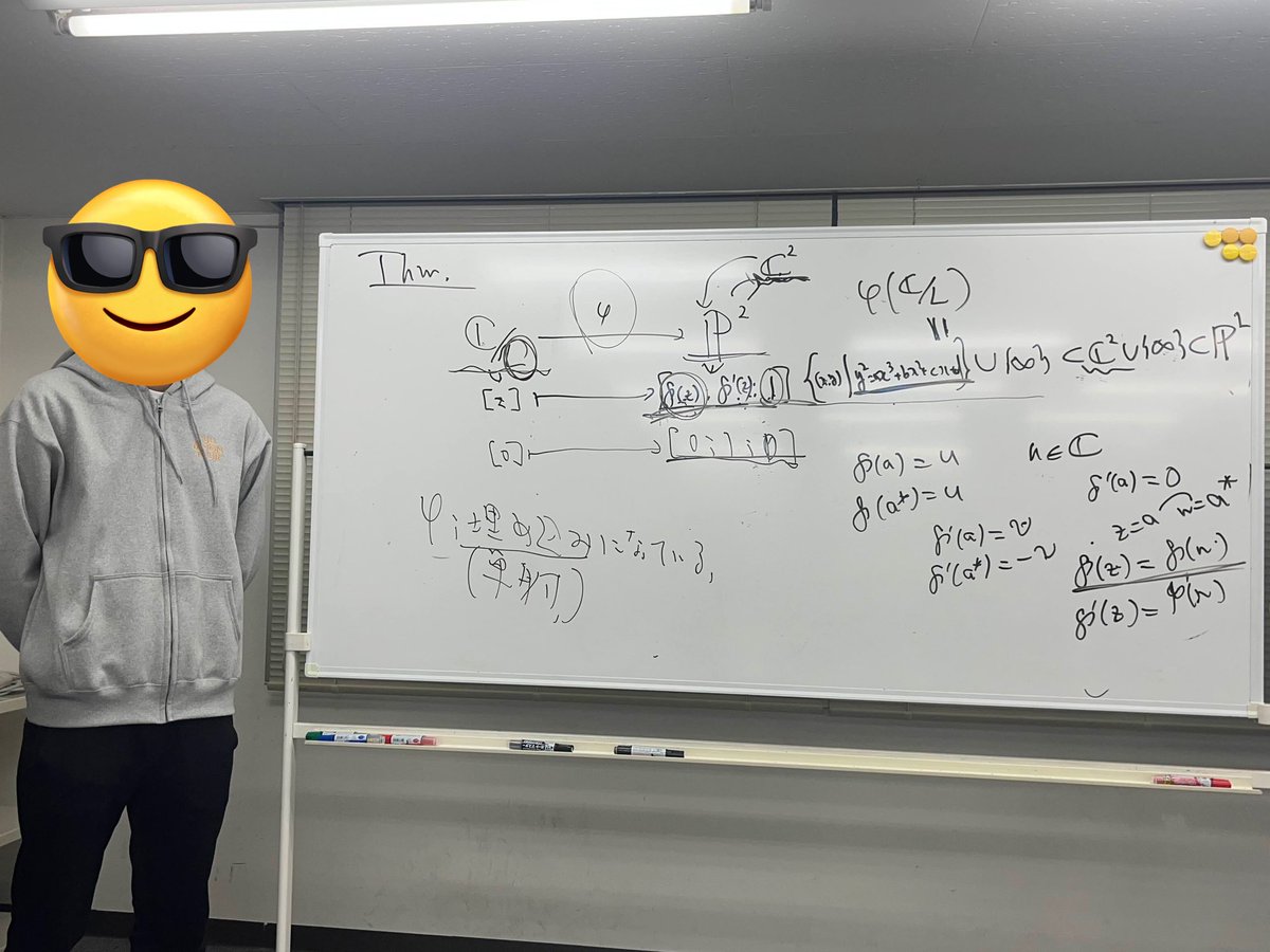 今日は12月総会がありました！！
タイトルは『リーマン面論と数論』です！！
