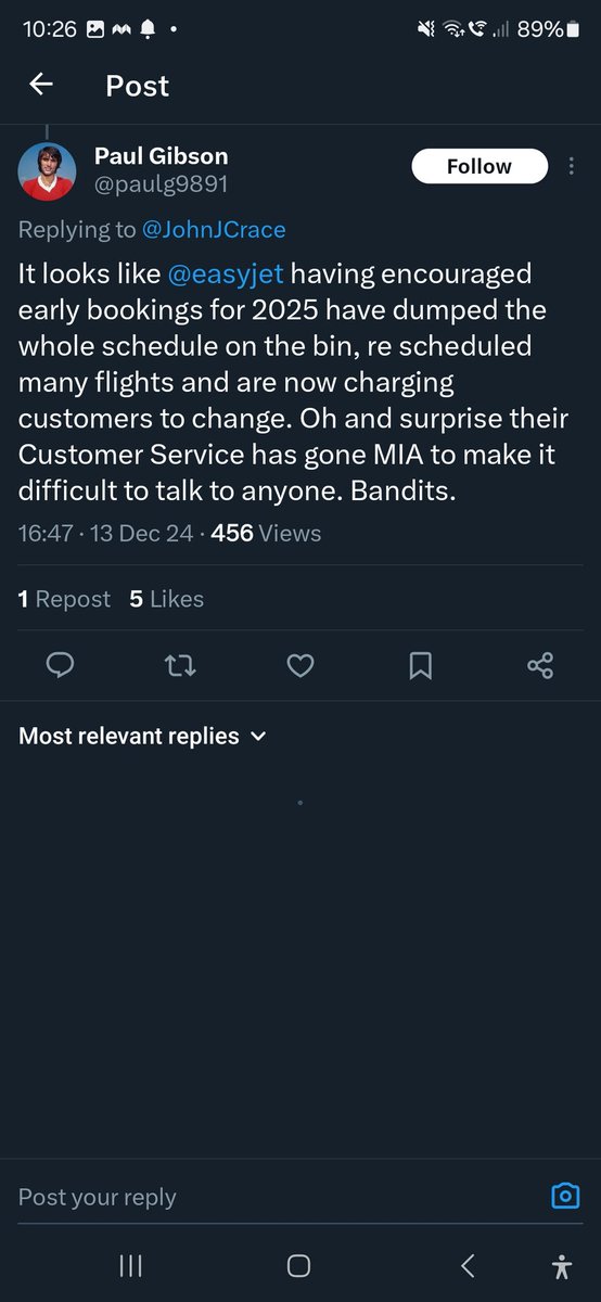 ap3489's tweet photo. Seems @easyJet have sold a load of flights they never intended on fulfilling. Paid more for midday flight given night flight "at no cost" basically been robbed by easyJet for believing their offered flights @BBCWatchdog @ABTAtravel @TheSun @MailOnline @WhichUK https://t.co/B2WqUlQK50