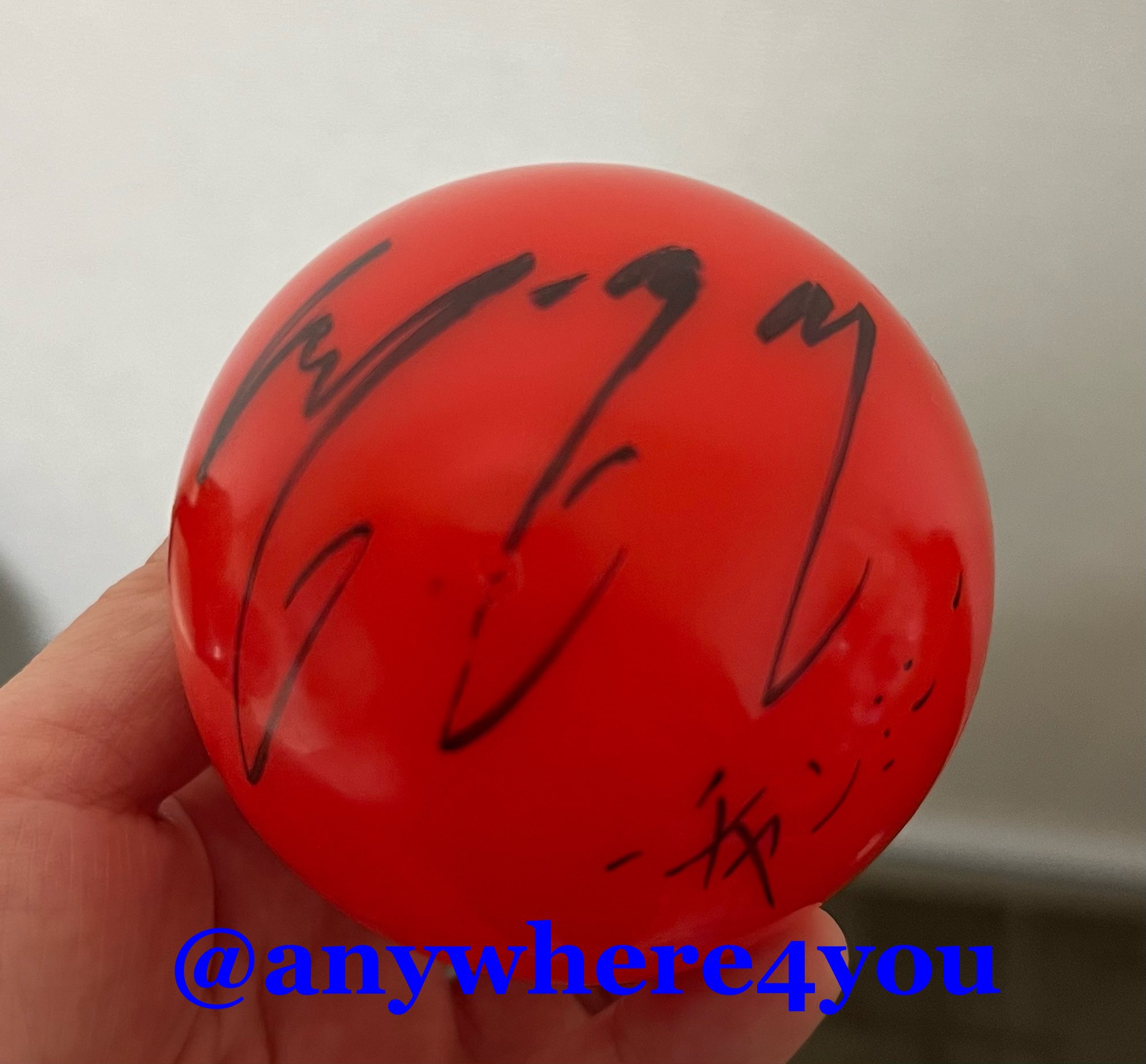 東方神起 チャンミン直筆サインボール 東方神起 チャンミン WITHツアー