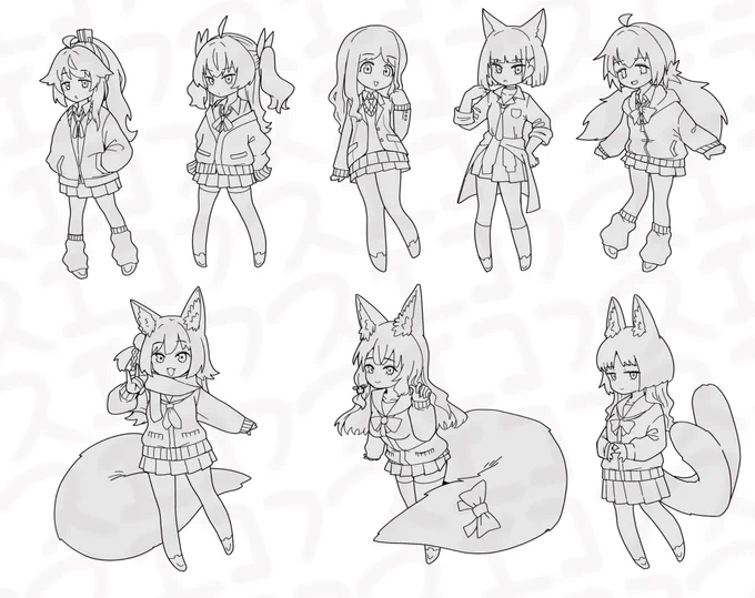 こんな感じのキャラシールです 