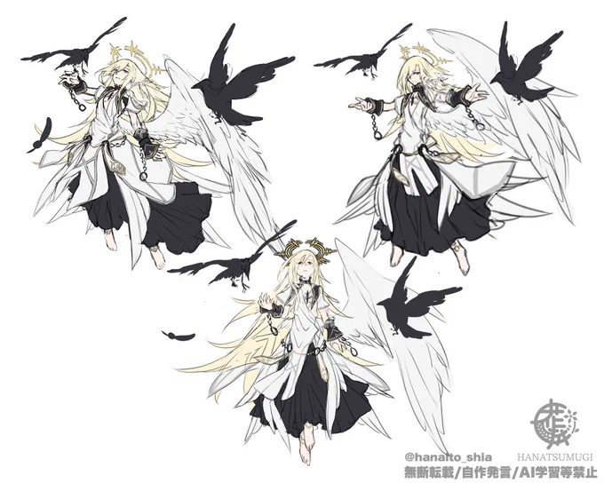 SKIMAのご依頼でTRPG用立ち絵を納品させて頂きました!今回、オプション追加でラフ案を全3種ご提案させて頂き、どれが選ばれるかドキドキでした...!ありがとうございました! #SKIMA #有償依頼