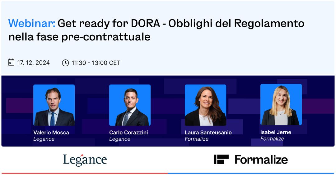 𝐆𝐞𝐭 𝐑𝐞𝐚𝐝𝐲 𝐟𝐨𝐫 𝐃𝐎𝐑𝐀: 𝐖𝐞𝐛𝐢𝐧𝐚𝐫 𝐠𝐫𝐚𝐭𝐮𝐢𝐭𝐨 𝐬𝐮 “𝐎𝐛𝐛𝐥𝐢𝐠𝐡𝐢 𝐝𝐞𝐥 𝐑𝐞𝐠𝐨𝐥𝐚𝐦𝐞𝐧𝐭𝐨 𝐧𝐞𝐥𝐥𝐚 𝐆𝐞𝐬𝐭𝐢𝐨𝐧𝐞 𝐝𝐞𝐥𝐥𝐚 𝐅𝐚𝐬𝐞 𝐩𝐫𝐞-𝐜𝐨𝐧𝐭𝐫𝐚𝐭𝐭𝐮𝐚𝐥𝐞”.  17 Dicembre | 11:30 CET  - Online
my.demio.com/ref/7HVGFAD0rg…