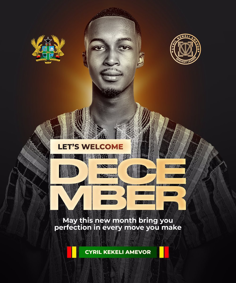 Welcome to December.
May this new month bring you perfection in every move you make.

#Regardless 
#NyameNeHene 
#OnTheMove