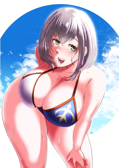 #寒い時こそ水着絵を貼ろう 