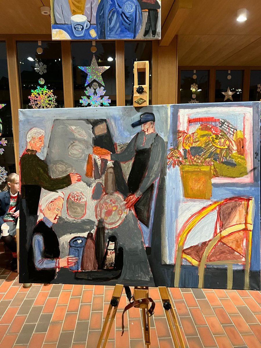 boutchercofe's tweet photo. A great expo with @edgrayart to show the paintings of life at Appleby Blue #unitedsaintsaviours #intergenerationalart #community https://t.co/dxq59wEgc1