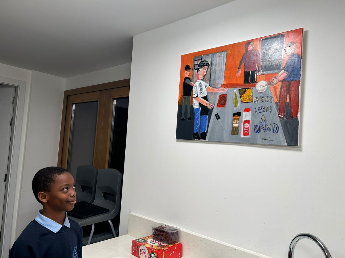 boutchercofe's tweet photo. A great expo with @edgrayart to show the paintings of life at Appleby Blue #unitedsaintsaviours #intergenerationalart #community https://t.co/dxq59wEgc1