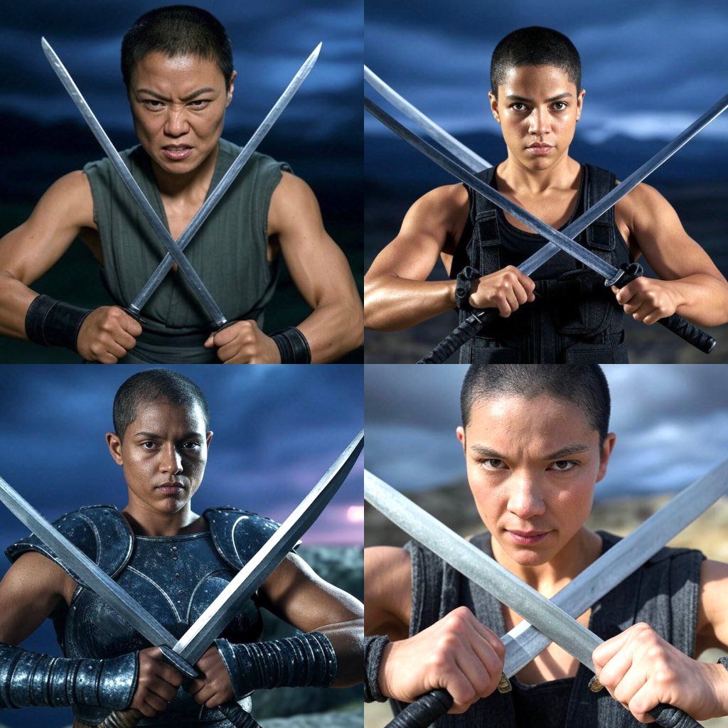 媎妹们，今天推特给我发提醒说可以免费使用Grok了。

试了下生成图片。拼一个世界各地自然女人组成的XX染色体。

⚔️⚔️