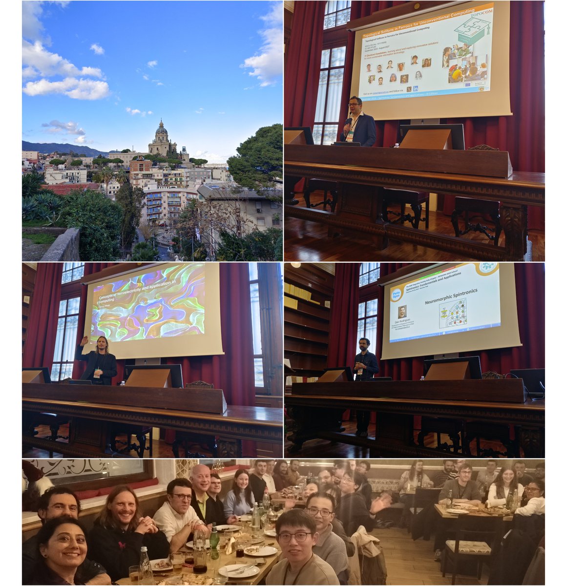 MSCA_TOPOCOM's tweet photo. 2nd #TOPOCOM workshop x #Petaspin school started in Messina with amazing talks by @GiovanniFinoc19,@DennisGMeier and Davi!!📖
Beautiful city and great food is the cherry on top😋🏙️
more information on https://t.co/2vV1DJPoms
#spintronics
#neuromorphic https://t.co/RcgFkoMZtS