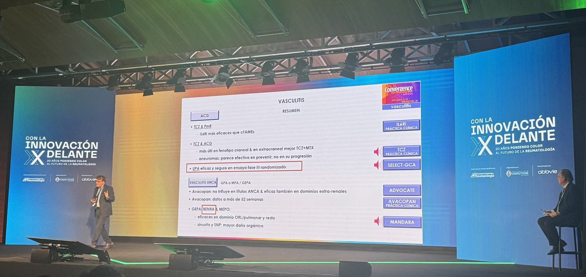 Brillantes ponencias en el postACR un año más. Excelente revisión del Dr <a href="/ricardo_rblanco/">ricardo blanco alonso</a> sobre terapias avanzadas en enfermedades autoinmunes, moderado por el Dr Martínez Taboada <a href="/HUnivValdecilla/">Hospital Universitario Marqués de Valdecilla</a> ¡Enhorabuena a todos!