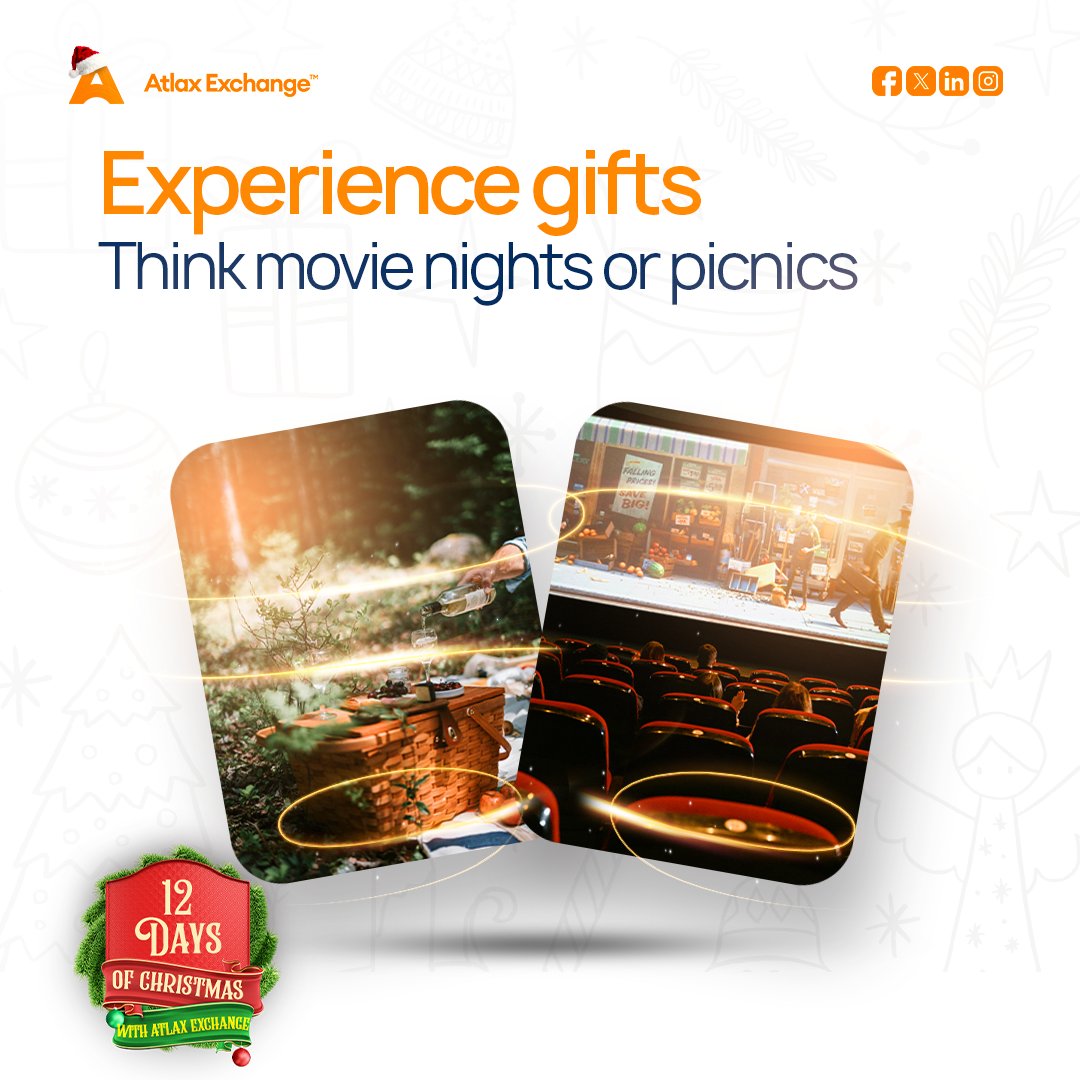 Atlaxchange's tweet photo. The holidays are about thought, not price! ๐โจ
๐ DIY crafts, cozy movie nights, or meaningful notes! ๐
๐ก Pro Tip: Use Atlax Exchange for deals, currency exchange & spending limits for loved ones abroad! ๐
#AtlaxExchange #12DaysofChristmas #BorderlessPayment https://t.co/cBvE7wT4je