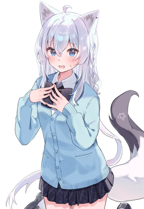 制服姿のフブちゃんが見たいんじゃい…っ#絵フブキ 