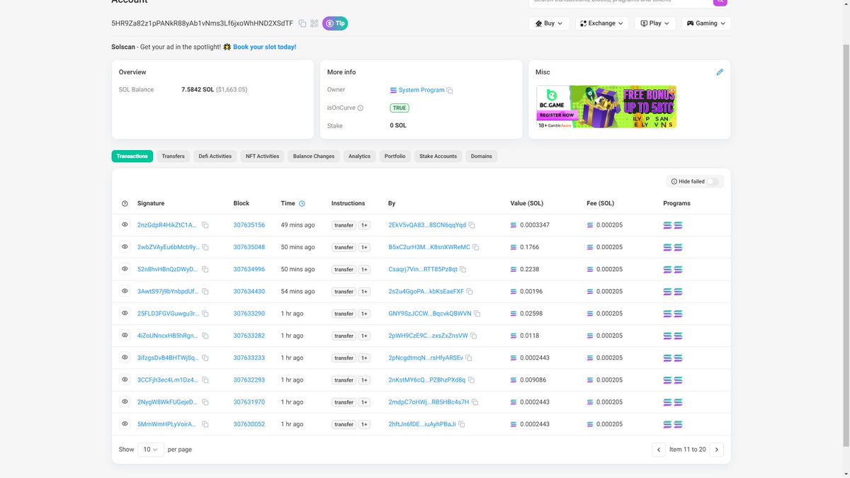 this guy just drain my wallet  

5HR9Za82z1pPANkR88yAb1vNms3Lf6jxoWhHND2XSdTF

🙃