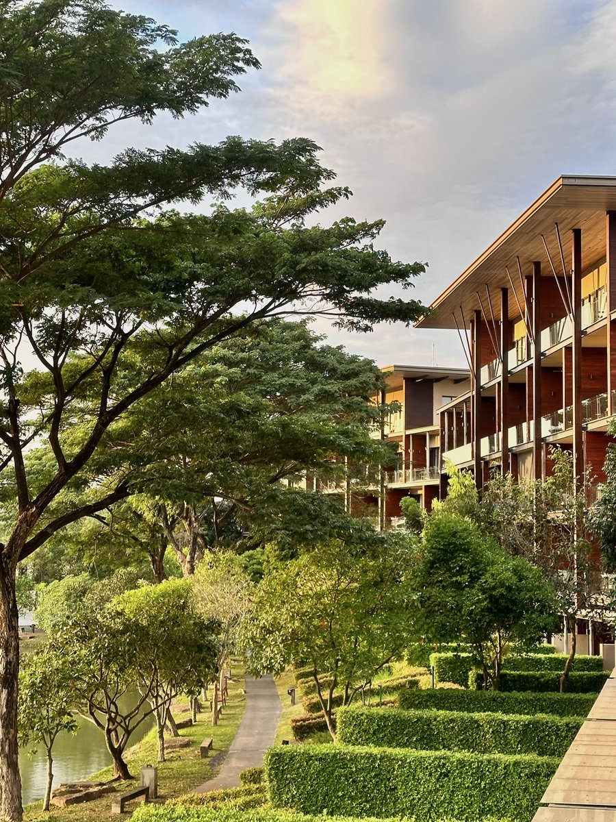 minimatter's tweet image. วีคนี้มาพัก atta เขาใหญ่ อากาศดีมาก 18 องศา ดูพระอาทิตย์ตกที่ระเบียงห้องพักวิวทะเลสาบได้เลย 🏕️🌥️