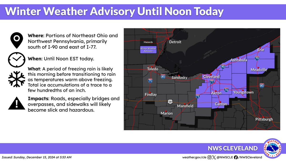 NWS Cleveland tweet media