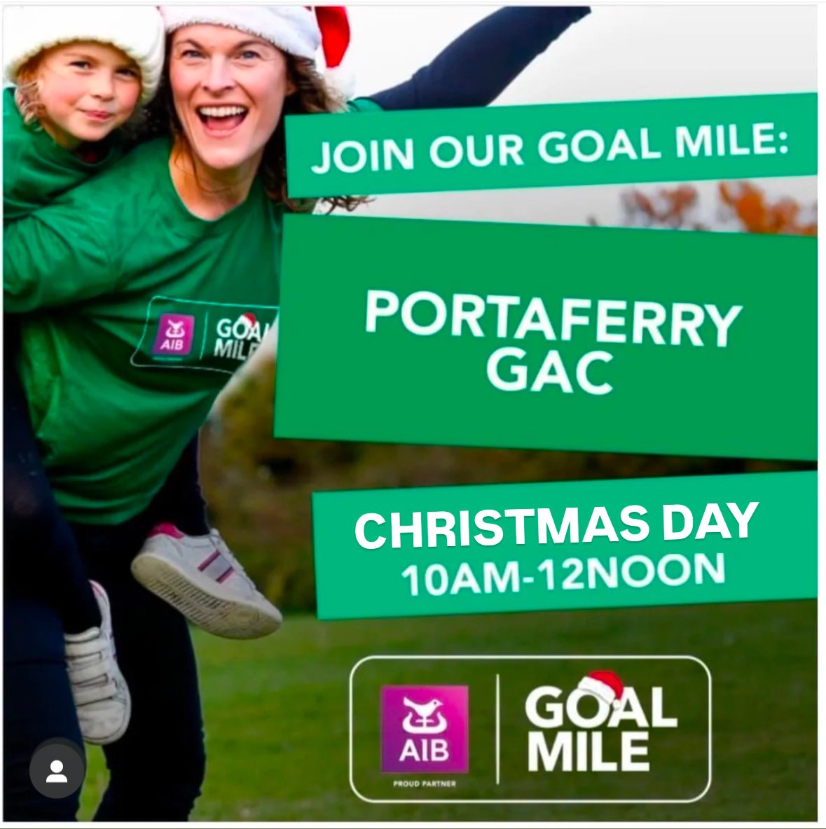 🌟Portaferry Goal Mile 🌟

Portaferry GAC
Christmas Day
10am - 12noon

Everyone welcome. Run, walk, stroll. 

Come and have a bit of craic before the Christmas dinner and raise vital funds for those less fortunate than ourselves. 

#GoalMile #PortaferryGoalMile