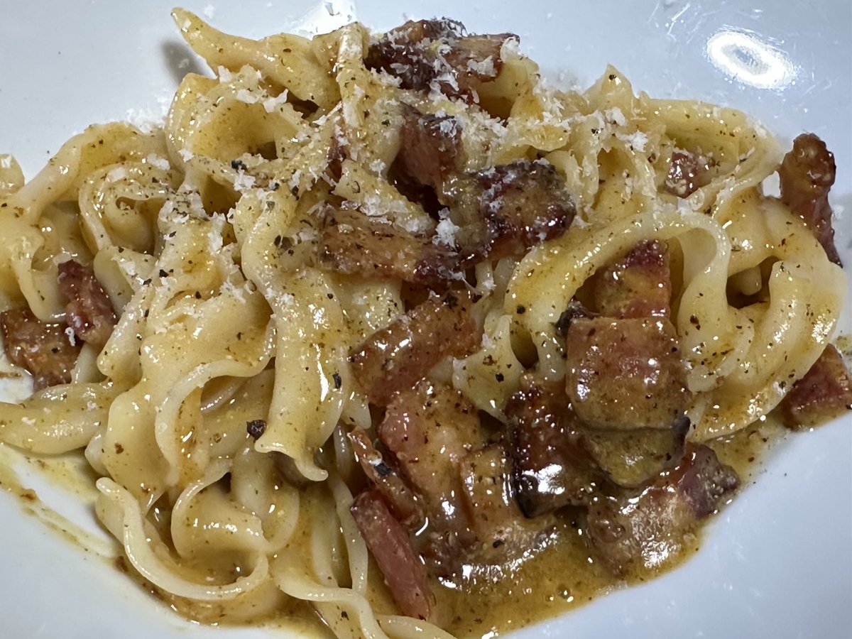 米麺のカルボナーラ - Cerca / X