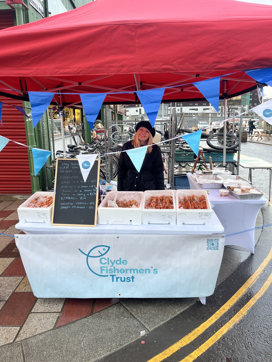 Get down to the Barras Market in Glasgow for some great fresh Clyde caught seafood! 🦐