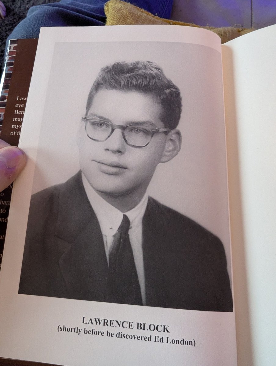 domrisk's tweet photo. I might not be as bad as Chauncey Swope when it comes to 'collecting the man', but I have quite a few @LawrenceBlock books &amp; my collection has been bolstered by one of my grails today. I'm not sure who teenager in the last picture is though, or what my new grail will be now! https://t.co/zWuKxere2q