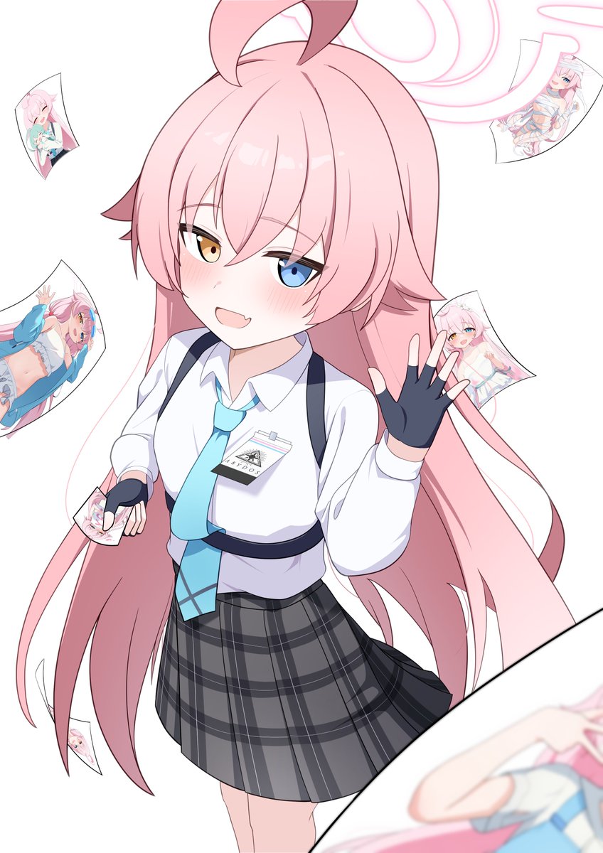 #ブルアカ #BlueArchive
ホシノ「うへ〜、いっぱい描いたねぇ」 