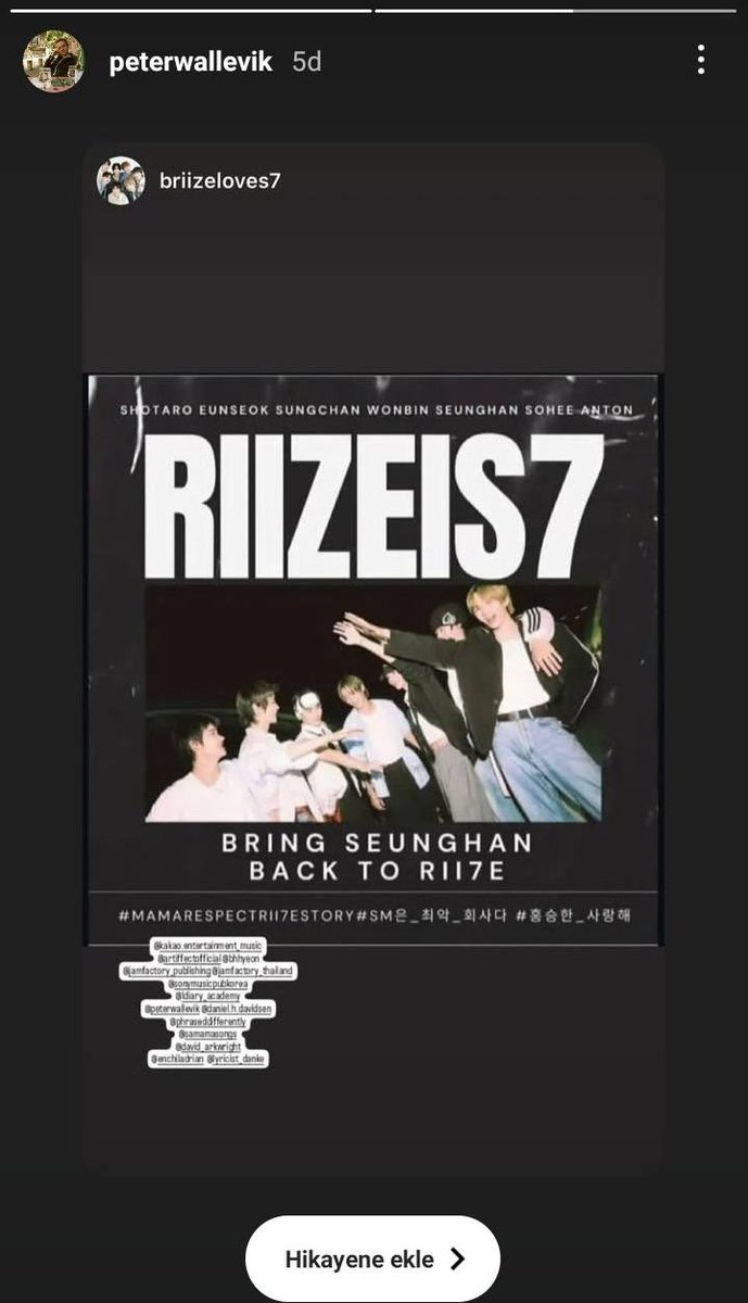 avaisevil's tweet photo. producers, songwriters, choreographers and many other people who worked/works with riize are showing a lot of support for ot7!! 

SM STOP BEING INCOMPETENT
#BringBackSeunghantoRII7E
#SMProtectRIIZE
#JUSTICEFORRIIZE https://t.co/v6u21vDvXy
