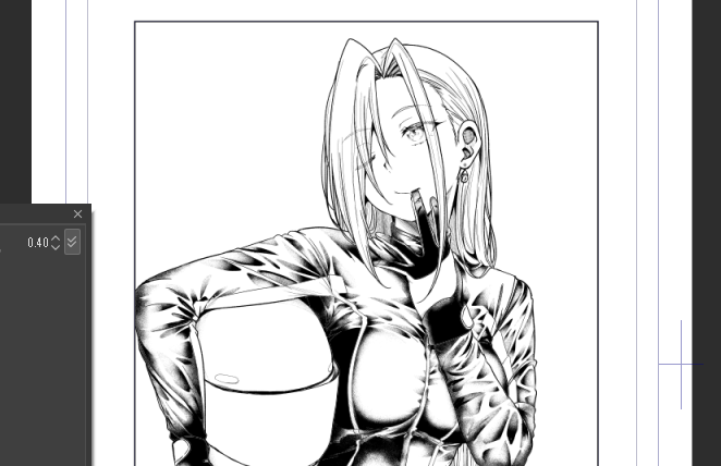 今日の作業。バイクスーツ赤羽さん 