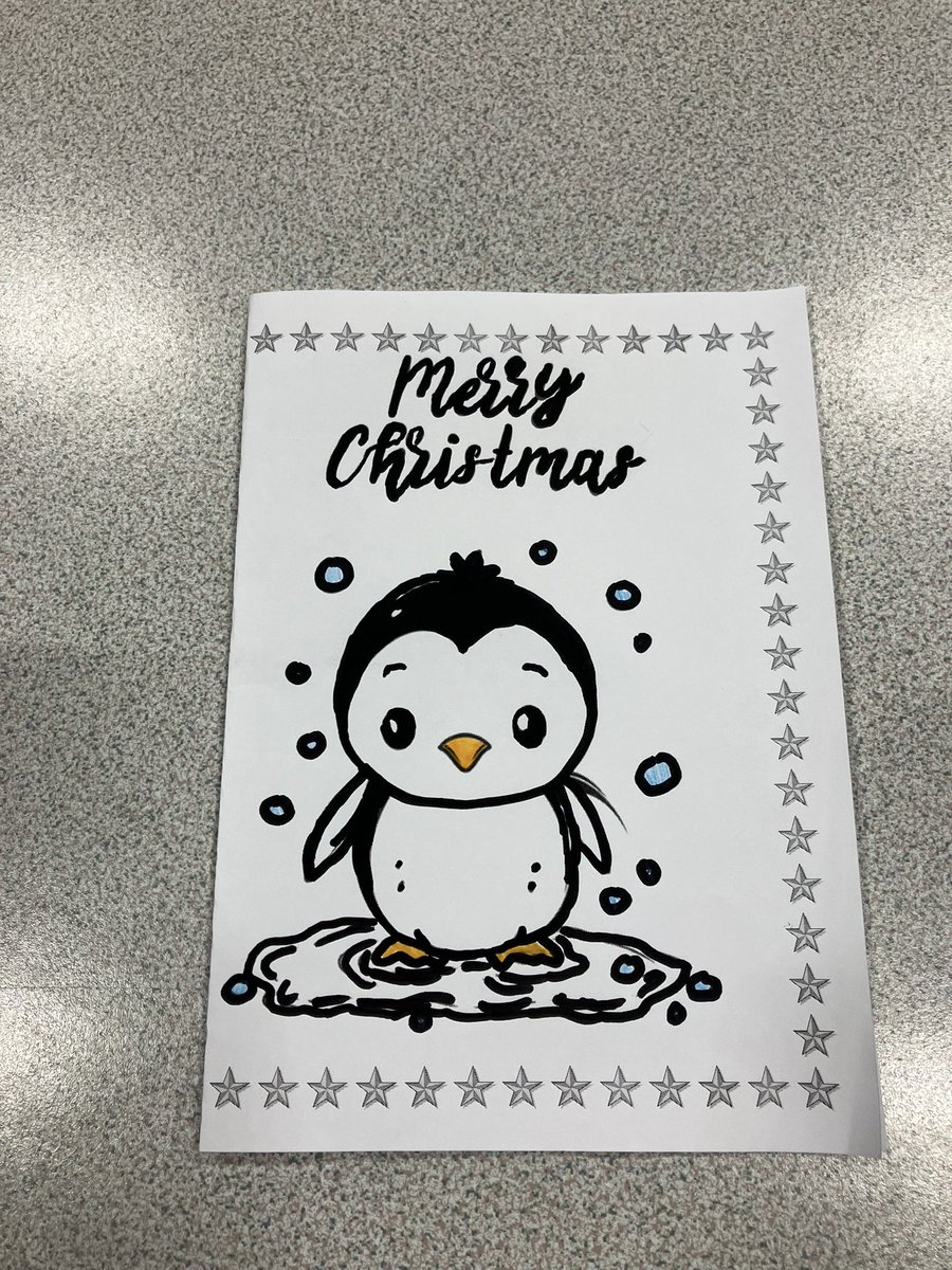 mrsiscullion's tweet photo. Some of our S1 classes were using their digital skills to create some black and white Christmas cards which they enjoyed colouring in! @SMHSBusinessEd @StMungosFalkirk https://t.co/B07TQzILja