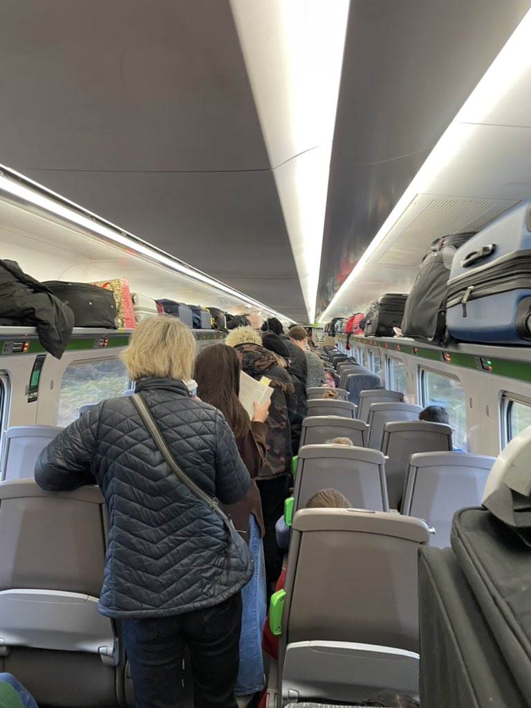 Ha ha ha. <a href="/gwrhelp/">GWR</a> has just tannoyed to say please find a seat if you can so they can get the trolley through. If only we’d thought of that. The train is crammed to London because you’ve cancelled most of the services due to ‘staff shortages ‘. Every Sunday. Absolute disgrace.