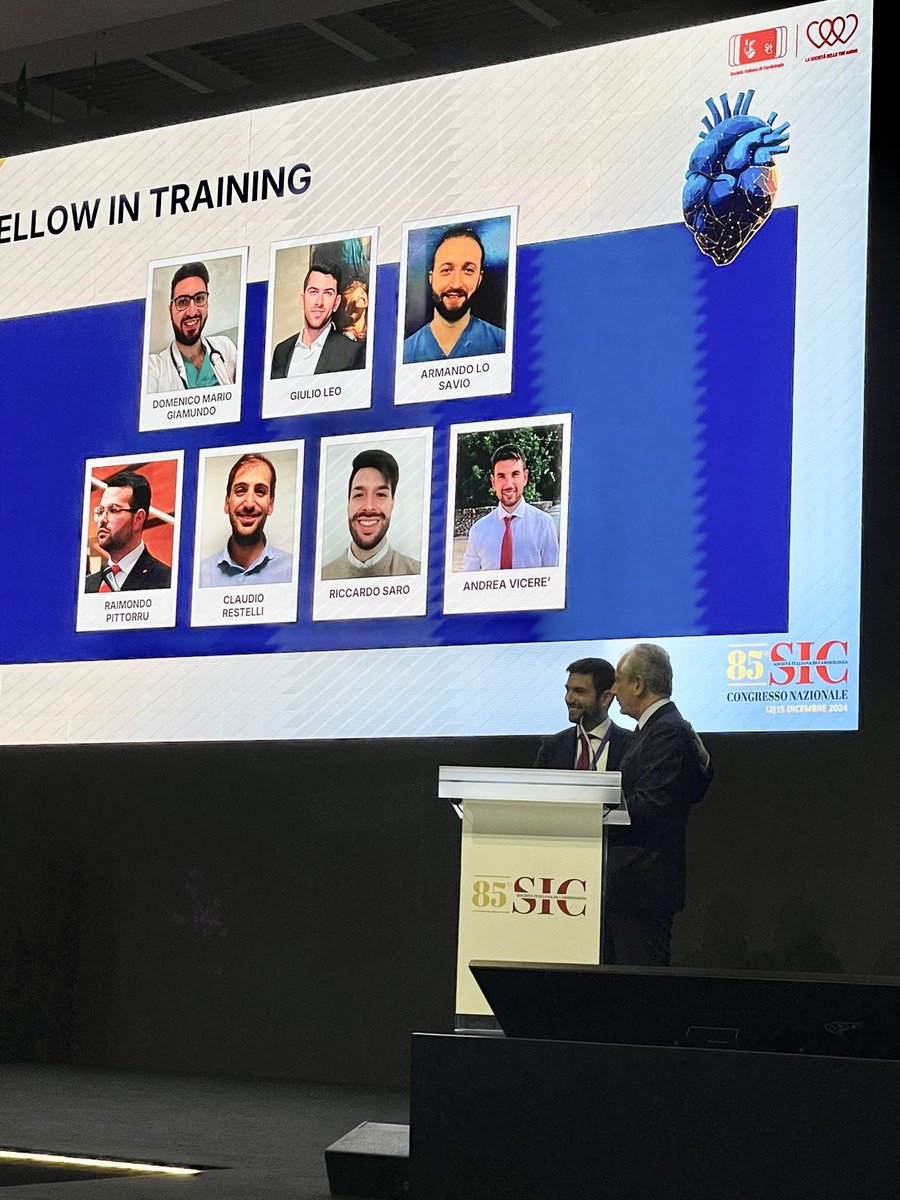 Andrea Viceré (@andrea_vicere) on Twitter photo Fellow in training SIC!
Un grande ringraziamento per il riconoscimento al Prof. Pasquale Perrone Filardi <a href="/SIC_CARDIOLOGIA/">SIC Società Italiana di Cardiologia</a> , e per il supporto ai Prof. <a href="/AntonioMariaLe2/">Antonio Maria Leone</a> <a href="/BURZOTTA_F/">FRANCESCO BURZOTTA</a> Fellow in training SIC!
Un grande ringraziamento per il riconoscimento al Prof. Pasquale Perrone Filardi <a href="/SIC_CARDIOLOGIA/">SIC Società Italiana di Cardiologia</a> , e per il supporto ai Prof. <a href="/AntonioMariaLe2/">Antonio Maria Leone</a> <a href="/BURZOTTA_F/">FRANCESCO BURZOTTA</a>