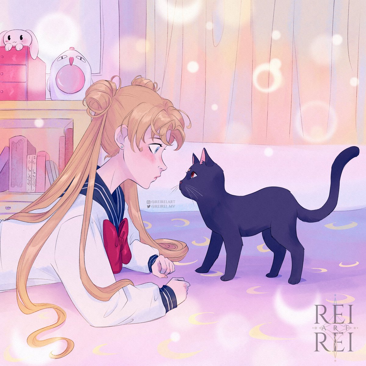 ReiRei_MV's tweet photo. The fanart / the reference
🌙🐰✨
#sailormoon #usagi https://t.co/IpeG5baO9j