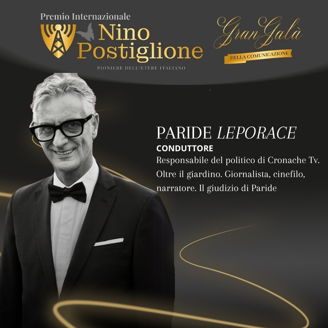 cronachelucane's tweet photo. Paride Leporace, uno dei conduttori del “Premio Nino Postiglione”✨

23 Dicembre 2024 - Gran Galà della Comunicazione 

#PremioNinoPostiglione #ParideLeporace #GranGalà https://t.co/CFCvzg7ku3