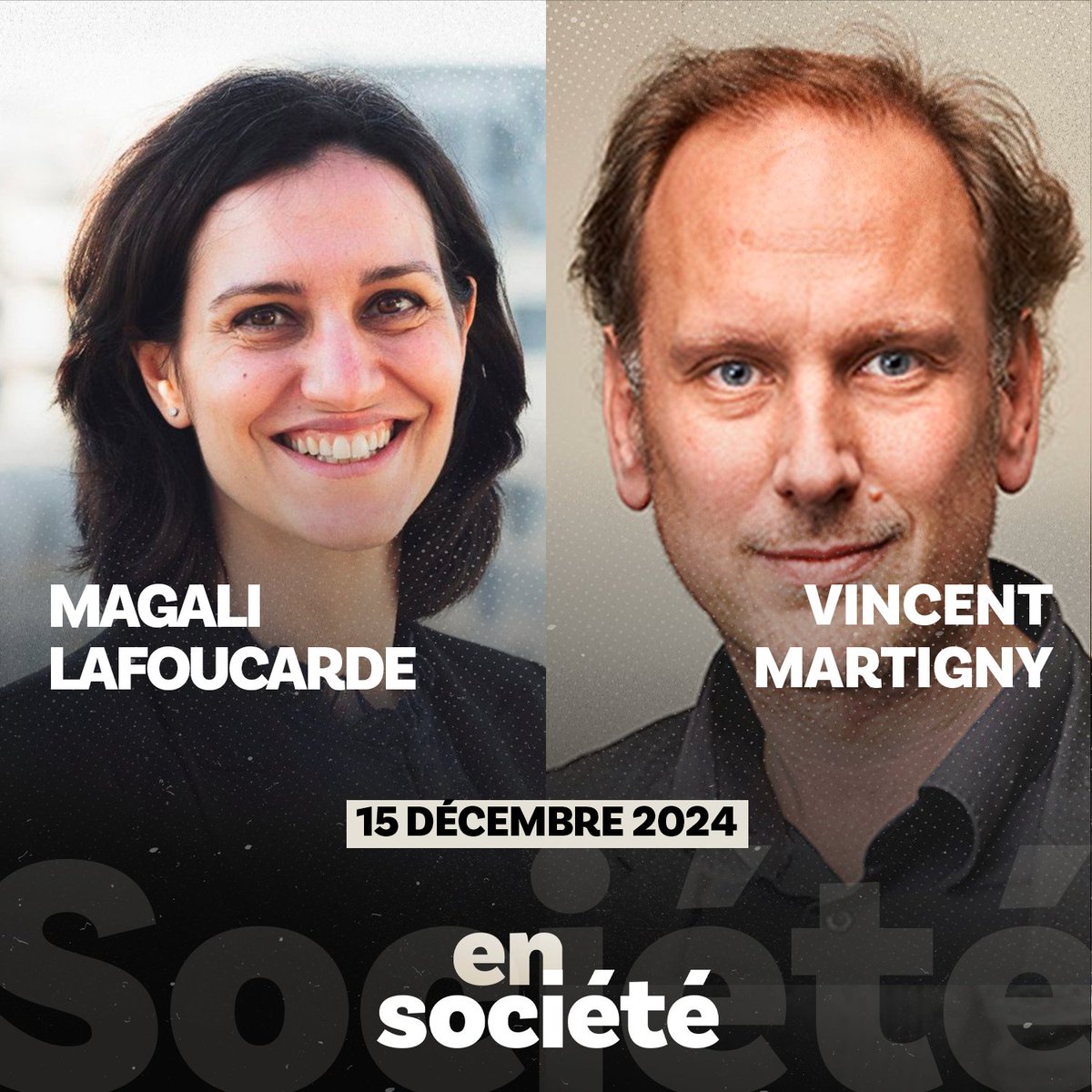 En société (@ensocieteftv) on Twitter photo ⏰ Ce dimanche à 18h30 sur <a href="/FranceTV/">France tv</a> avec <a href="/EmiliETN/">Emilie Tran Nguyen</a> et Thomas Snégaroff dans #Ensociété
➡️ POLITIQUE : FRACTURE ET FATIGUE ?
📌 <a href="/VincentMartigny/">Vincent Martigny</a>, politologue
📌 <a href="/maglafourcade/">Magali Lafourcade</a>, magistrate, secrétaire générale de la <a href="/CNCDH/">CNC Droits Homme</a> ⏰ Ce dimanche à 18h30 sur <a href="/FranceTV/">France tv</a> avec <a href="/EmiliETN/">Emilie Tran Nguyen</a> et Thomas Snégaroff dans #Ensociété
➡️ POLITIQUE : FRACTURE ET FATIGUE ?
📌 <a href="/VincentMartigny/">Vincent Martigny</a>, politologue
📌 <a href="/maglafourcade/">Magali Lafourcade</a>, magistrate, secrétaire générale de la <a href="/CNCDH/">CNC Droits Homme</a>