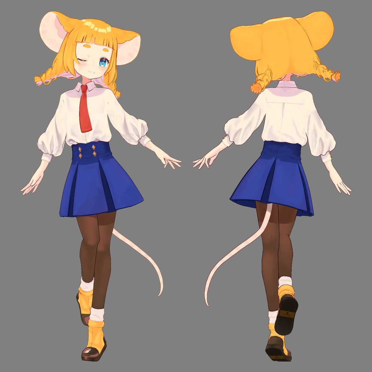 今更ながら以前作らせていただいた3Dモデルの写真です🐭ｶﾜｲｲ
x.com/7name_