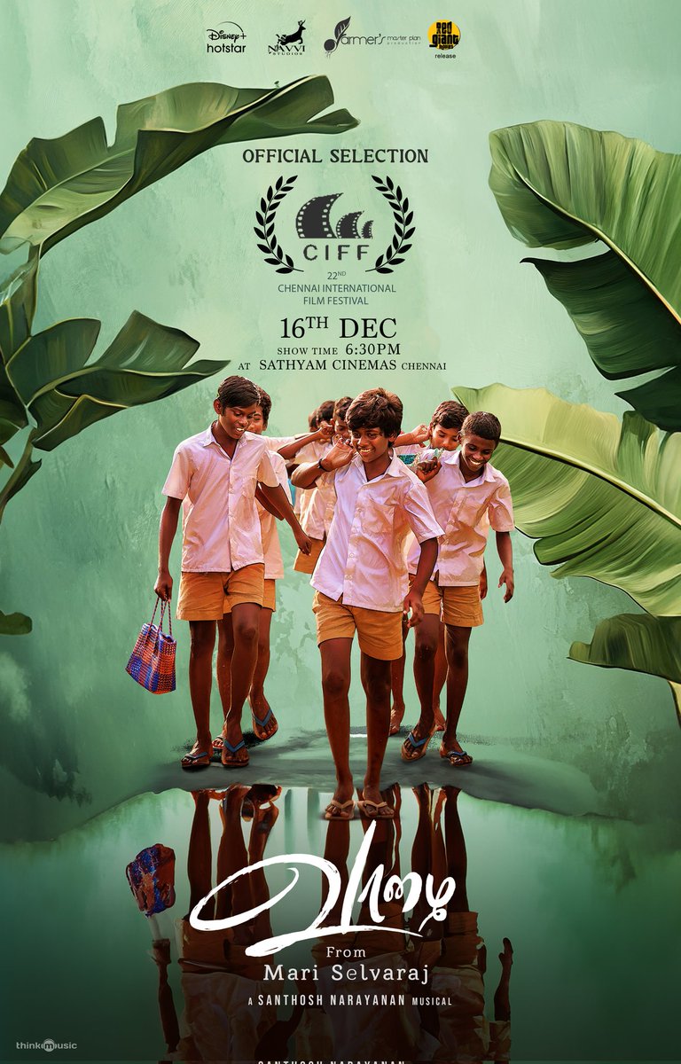 Navvi Studios (@navvistudios) on Twitter photo #Vaazhai again!! ✨
Official Selection for the 22nd Chennai International Film Festival!
#CIFF
<a href="/mari_selvaraj/">Mari Selvaraj</a> <a href="/Music_Santhosh/">Santhosh Narayanan</a> <a href="/navvistudios/">Navvi Studios</a>
@disneyplusHSTam
<a href="/RedGiantMovies_/">Red Giant Movies</a> @Fmpp_Films #Vaazhai again!! ✨
Official Selection for the 22nd Chennai International Film Festival!
#CIFF
<a href="/mari_selvaraj/">Mari Selvaraj</a> <a href="/Music_Santhosh/">Santhosh Narayanan</a> <a href="/navvistudios/">Navvi Studios</a>
@disneyplusHSTam
<a href="/RedGiantMovies_/">Red Giant Movies</a> @Fmpp_Films