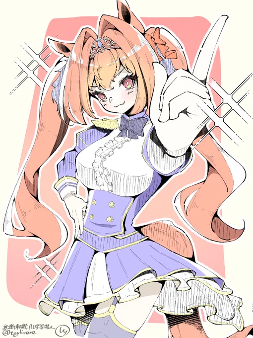 ダイワスカーレット描きました!#ウマ娘 